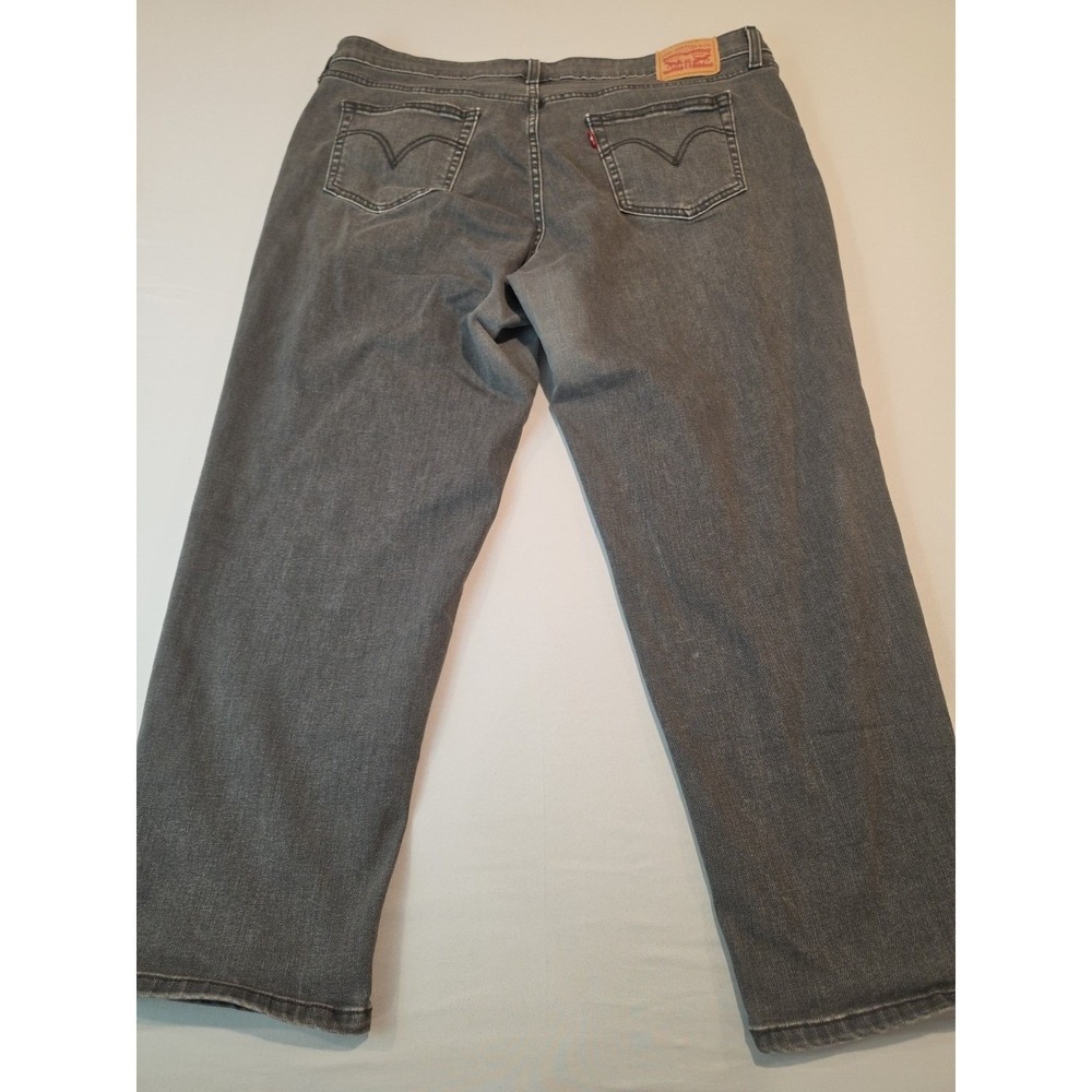 Levi's Grey Boyfriend Jeans Women 20W Whiskered Relaxed Fit 28944-0035 - Picture 9 of 10